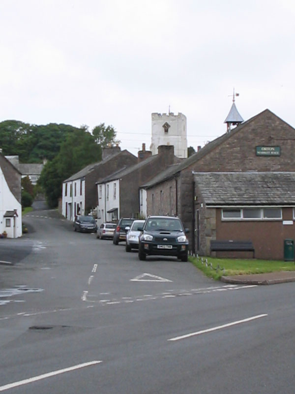 Village street in Orton, East Cumbria